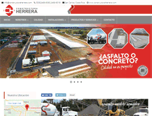 Tablet Screenshot of constructoraherrera.com